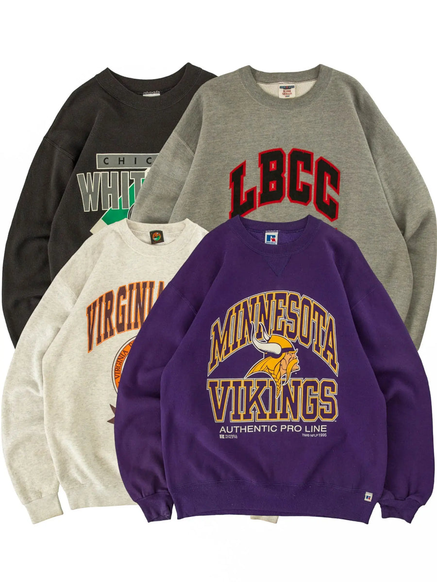 Vintage Pro Sport/College Sweatshirts - Thrift Vintage Wholesale