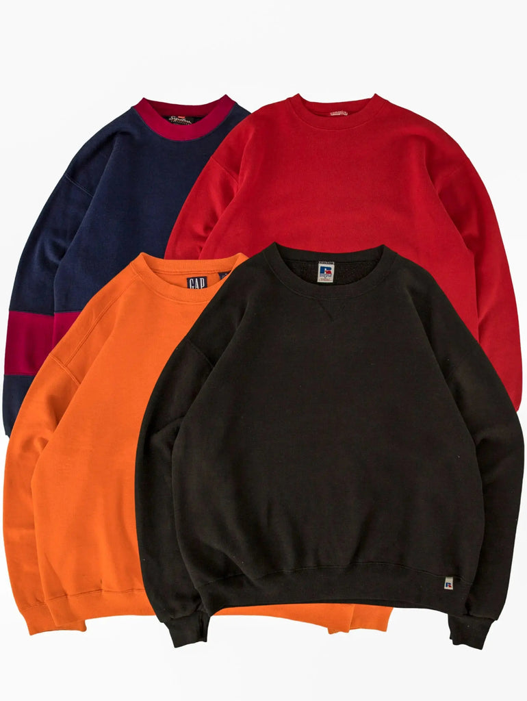 Wholesale selection of VINTAGE PLAIN SWEATSHIRTS