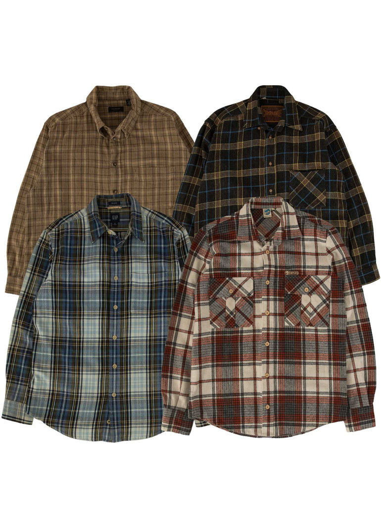 Wholesale selection of vintage flannel shirts